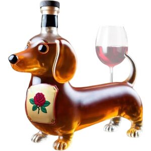 Unbranded (B) Whiskey Bottle Dachshund Dog Shape Empty Liquor Bottles - Funny Collectibl Unbranded (B) Whiskey Bottle Dachshund Dog Shape Empty Liquor Bottles - Funny Collectibl