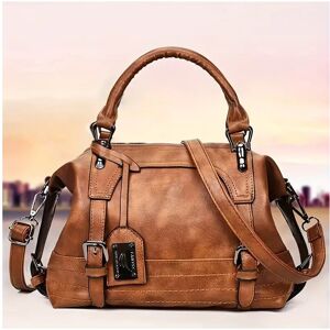 Unbranded (Brown) Capacity large Leather Women Tote Bags Gifts Single Shoulder Unbranded (Brown) Capacity large Leather Women Tote Bags Gifts Single Shoulder