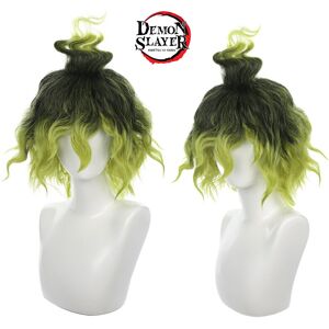 Unbranded Gyutaro Demon Slayer Cosplay Wig Green Gradient Hair Props Carnival Hairpiece Unbranded Gyutaro Demon Slayer Cosplay Wig Green Gradient Hair Props Carnival Hairpiece