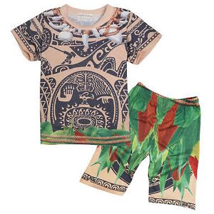 Unbranded (100cm, 100 for 3-4 T) Kids Moana New Maui Tshirts Pajama Costume Outfits Sets P Unbranded (100cm, 100 for 3-4 T) Kids Moana New Maui Tshirts Pajama Costume Outfits Sets P