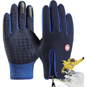 Unbranded (S, Dark Blue) Snowboarding Gloves, Windproof Waterproof Touch Screen Gloves, Zi Unbranded (S, Dark Blue) Snowboarding Gloves, Windproof Waterproof Touch Screen Gloves, Zi