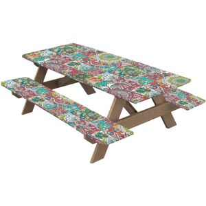 Unbranded (A) Tablecloth for Outdoor Tables, Outdoor Elastic Picnic Table Kit Windproof Unbranded (A) Tablecloth for Outdoor Tables, Outdoor Elastic Picnic Table Kit Windproof