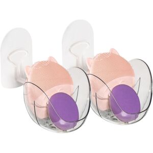 Unbranded Powder Puff Storage Rack, Transparent Powder Puff Drying Rack, 2x Multifunctiona Unbranded Powder Puff Storage Rack, Transparent Powder Puff Drying Rack, 2x Multifunctiona