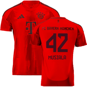 adidas (XL) 2024-2025 Bayern Munich Home Shirt (Musiala 42) adidas (XL) 2024-2025 Bayern Munich Home Shirt (Musiala 42)
