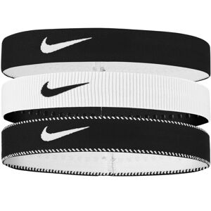 (One Size, White/Black) Nike Classic Flexible Wide Band Headband (Pack of 3) (One Size, White/Black) Nike Classic Flexible Wide Band Headband (Pack of 3)