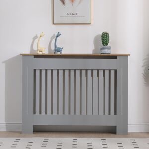 Vivo (Medium) Radiator Cover Grey Modern Horizontal Slats Decorative Heater Shelf Cab Vivo (Medium) Radiator Cover Grey Modern Horizontal Slats Decorative Heater Shelf Cab