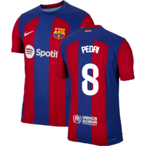 Nike (XXL) 2023-2024 Barcelona Authentic Home Shirt (Pedri 8) Nike (XXL) 2023-2024 Barcelona Authentic Home Shirt (Pedri 8)