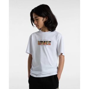 (Medium) Vans Digi Flames Boys Short Sleeve T-Shirt White (Medium) Vans Digi Flames Boys Short Sleeve T-Shirt White