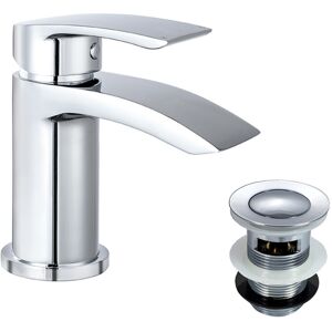 NES Home Libra Waterfall Basin Mono Mixer Tap & Waste Chrome NES Home Libra Waterfall Basin Mono Mixer Tap & Waste Chrome