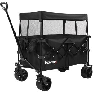 MoverX 280L/150kg Canopy Trolley Folding Festival Wagon Portable Camping Cart fo MoverX 280L/150kg Canopy Trolley Folding Festival Wagon Portable Camping Cart fo