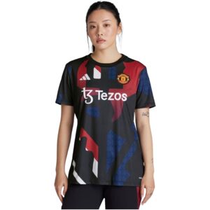 adidas (S) 2024-2025 Man Utd Pre-Match Shirt (Black) - Womens adidas (S) 2024-2025 Man Utd Pre-Match Shirt (Black) - Womens