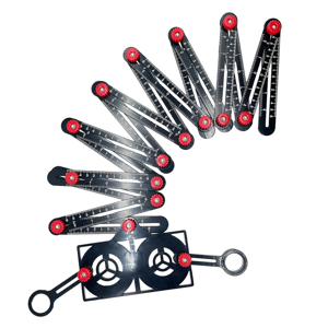 Torribaly 16 Fold Multi Angle Measuring Ruler with Opening Locator, Sided Finder Measureme Torribaly 16 Fold Multi Angle Measuring Ruler with Opening Locator, Sided Finder Measureme