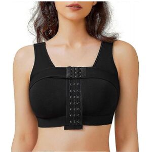 Unbranded (XX-Large, Black) Front Closure Compression Wireless Everyday Bra for Women Post Unbranded (XX-Large, Black) Front Closure Compression Wireless Everyday Bra for Women Post