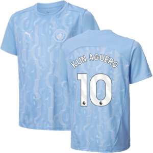 Puma (MB) 2024-2025 Man City Prematch SS Shirt (Light Blue) - Kids (Kun Aguero 10) Puma (MB) 2024-2025 Man City Prematch SS Shirt (Light Blue) - Kids (Kun Aguero 10)