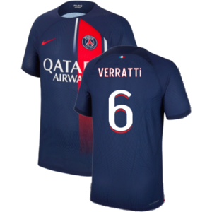 Nike (XL) 2023-2024 PSG Home Shirt (Verratti 6) Nike (XL) 2023-2024 PSG Home Shirt (Verratti 6)