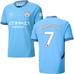 Puma (L) 2024-2025 Man City Home Shirt (Marmoush 7) Puma (L) 2024-2025 Man City Home Shirt (Marmoush 7)
