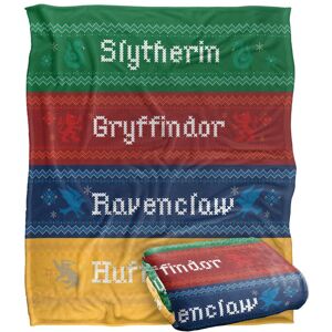 Harry Potter Hogwarts Houses Christmas Blanket Harry Potter Hogwarts Houses Christmas Blanket