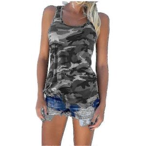 Unbranded (5XL, Grey) Women Camouflage Tank Tops Sleeveless T-shirt Sport Vest Tops Unbranded (5XL, Grey) Women Camouflage Tank Tops Sleeveless T-shirt Sport Vest Tops