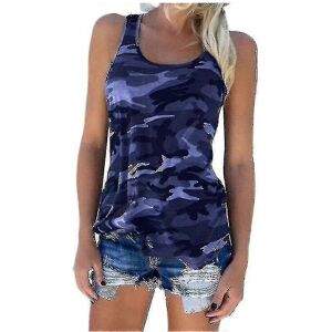 Unbranded (XL, Dark Blue) Women Camouflage Tank Tops Sleeveless T-shirt Sport Vest Tops Unbranded (XL, Dark Blue) Women Camouflage Tank Tops Sleeveless T-shirt Sport Vest Tops