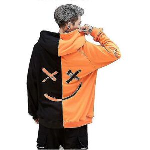 Unbranded (M, Black Orange) Men Long Sleeve Hoodie Baggy Sweatshirt Hooded Casual Pullover Unbranded (M, Black Orange) Men Long Sleeve Hoodie Baggy Sweatshirt Hooded Casual Pullover