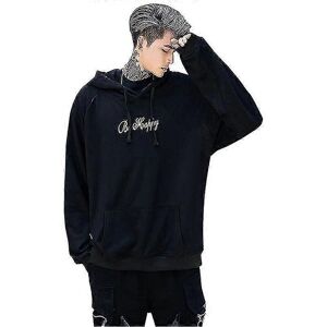 Unbranded (M, Black) Men Long Sleeve Hoodie Baggy Sweatshirt Hooded Casual Pullover Tops Unbranded (M, Black) Men Long Sleeve Hoodie Baggy Sweatshirt Hooded Casual Pullover Tops