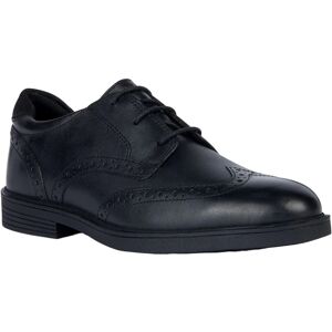 (6.5 UK Child, Black) Geox Boys J Zheeno B Leather School Shoes (6.5 UK Child, Black) Geox Boys J Zheeno B Leather School Shoes