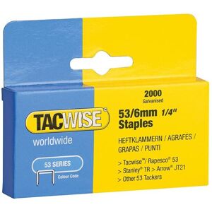 Tacwise 53 Light-duty Staples (type Jt21 A) Tacwise 53 Light-duty Staples (type Jt21 A)