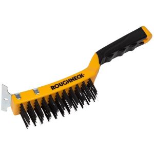 Roughneck Carbon Steel Wire Brush Soft Grip Roughneck Carbon Steel Wire Brush Soft Grip