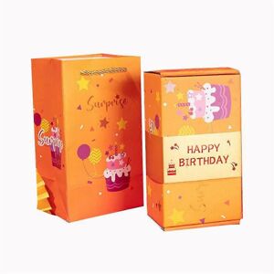 Unbranded (16 bounce boxes with gift box, yellow happybirthday) Surprise Gift Box - Creati Unbranded (16 bounce boxes with gift box, yellow happybirthday) Surprise Gift Box - Creati