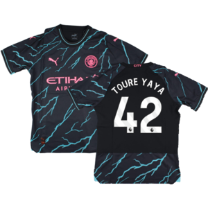Puma (XL) 2023-2024 Man City Third Authentic Shirt (TOURE YAYA 42) Puma (XL) 2023-2024 Man City Third Authentic Shirt (TOURE YAYA 42)