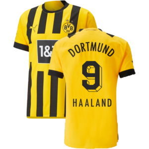 Puma (M) 2022-2023 Borussia Dortmund Authentic Home Shirt (HAALAND 9) Puma (M) 2022-2023 Borussia Dortmund Authentic Home Shirt (HAALAND 9)