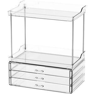 Unbranded (A) Bathroom Countertop Organiser, Acrylic Makeup Organiser Storage, 2-Tier Stor Unbranded (A) Bathroom Countertop Organiser, Acrylic Makeup Organiser Storage, 2-Tier Stor