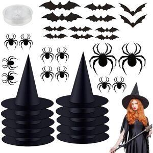 Unbranded (L) Witch Hats,Black Hangable Witch Hat with 164ft Cord - Witch Costume Accessor Unbranded (L) Witch Hats,Black Hangable Witch Hat with 164ft Cord - Witch Costume Accessor