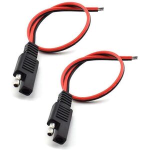 Unbranded 2 Pcs 18AWG SAE Extension Cable 2-Pin SAE Quick Connector Disconnect Plug 10A So Unbranded 2 Pcs 18AWG SAE Extension Cable 2-Pin SAE Quick Connector Disconnect Plug 10A So