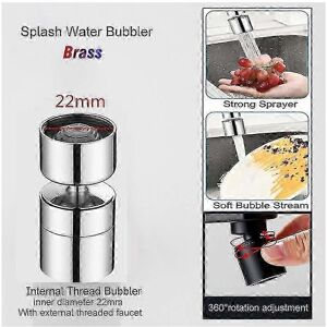 Unbranded (360 Degree Sliver) All 1080 Universal Rotation Faucet Extender Sprayer Head Kit Unbranded (360 Degree Sliver) All 1080 Universal Rotation Faucet Extender Sprayer Head Kit