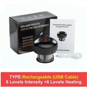 Unbranded (6 Level, black) Recharge Electric Vacuum Cupping Therapy Set Skin Scraping Mass Unbranded (6 Level, black) Recharge Electric Vacuum Cupping Therapy Set Skin Scraping Mass
