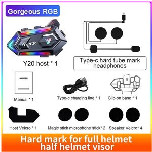 Unbranded Y20 Motorcycle Helmet Headset Moto Riding Wireless Bluetooth 5.3 Earphone Music Unbranded Y20 Motorcycle Helmet Headset Moto Riding Wireless Bluetooth 5.3 Earphone Music