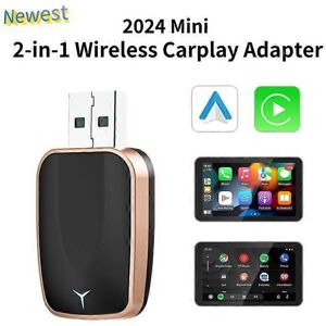 Unbranded NEW 2 In 1 Wireless Carplay AI Box Android Auto Plug And Play 2025 5G WIFI for i Unbranded NEW 2 In 1 Wireless Carplay AI Box Android Auto Plug And Play 2025 5G WIFI for i