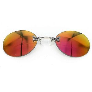 Unbranded (Red Diaphragm Lens) Matrix Morpheus Retro Men Round Clip On Nose Glasses Rimle Unbranded (Red Diaphragm Lens) Matrix Morpheus Retro Men Round Clip On Nose Glasses Rimle