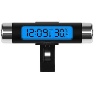 Unbranded (blue) 2-in-1 Car Watch Thermometer Air Vent Clip-on Luminous Clock LCD Digital Unbranded (blue) 2-in-1 Car Watch Thermometer Air Vent Clip-on Luminous Clock LCD Digital