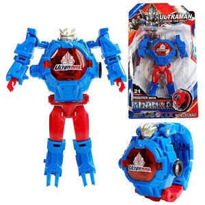 Unbranded (Ultraman Blue) Fashion Kids 3D Projection Watches Robot Deformation Watch Toy E Unbranded (Ultraman Blue) Fashion Kids 3D Projection Watches Robot Deformation Watch Toy E
