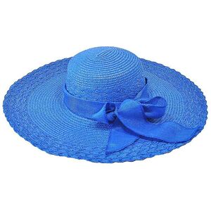Unbranded (Royal Blue) Women Beach Hat Wide Brim Bowknot Round Top Sun Protective Straw Ha Unbranded (Royal Blue) Women Beach Hat Wide Brim Bowknot Round Top Sun Protective Straw Ha
