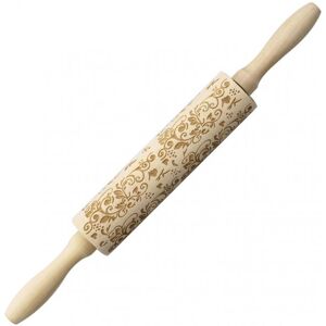 Unbranded (Jm2023) Lovely Christmas Symbols Wooden Rolling Pin Household Non Stick Dough R Unbranded (Jm2023) Lovely Christmas Symbols Wooden Rolling Pin Household Non Stick Dough R