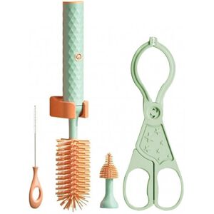 Unbranded (4pcs Set, Green) Electric Silicone Bottle Brush 360Â Rotating Water Bottle Clea Unbranded (4pcs Set, Green) Electric Silicone Bottle Brush 360Â Rotating Water Bottle Clea
