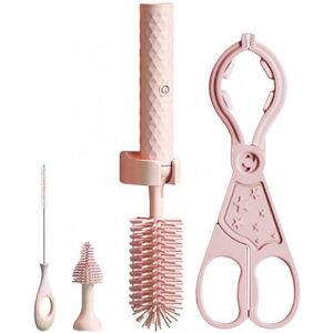 Unbranded (4pcs Set, Pink) Electric Silicone Bottle Brush 360Â Rotating Water Bottle Clean Unbranded (4pcs Set, Pink) Electric Silicone Bottle Brush 360Â Rotating Water Bottle Clean