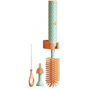 Unbranded (3pcs Set, Green) Electric Silicone Bottle Brush 360Â Rotating Water Bottle Clea Unbranded (3pcs Set, Green) Electric Silicone Bottle Brush 360Â Rotating Water Bottle Clea