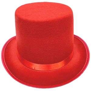 Unbranded (L, Red) Dress Up Magicians Top Hat for Women Man Theme Party Hat with Roll Brim Unbranded (L, Red) Dress Up Magicians Top Hat for Women Man Theme Party Hat with Roll Brim