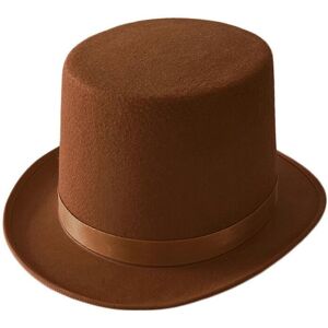 Unbranded (Brown childrens mod) Solid Color Derby Hat Carnivals Magician Hat Gentleman Hat Unbranded (Brown childrens mod) Solid Color Derby Hat Carnivals Magician Hat Gentleman Hat