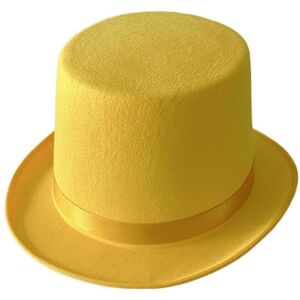 Unbranded (Yellow adult model) Solid Color Derby Hat Carnivals Magician Hat Gentleman Hat Unbranded (Yellow adult model) Solid Color Derby Hat Carnivals Magician Hat Gentleman Hat