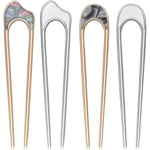 Unbranded (Set 4) Unique Shape Hair Pins Large French Metal Hair Fork For Women Fashionabl Unbranded (Set 4) Unique Shape Hair Pins Large French Metal Hair Fork For Women Fashionabl